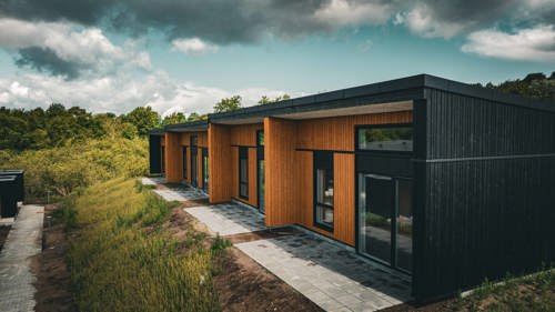 Billede af de nye boliger på Gartneribakken.