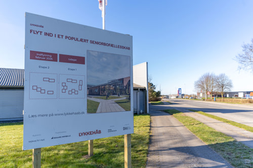 Billede af skilt ved Lykkehåbs Alle.