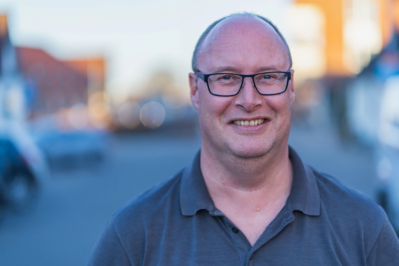 Portrætbillede af Kim Jespersen, som er bestyrelsesmedlem i Hedensted Fællesråd.