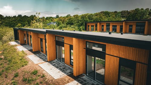 Billede af de nye boliger på Gartneribakken.