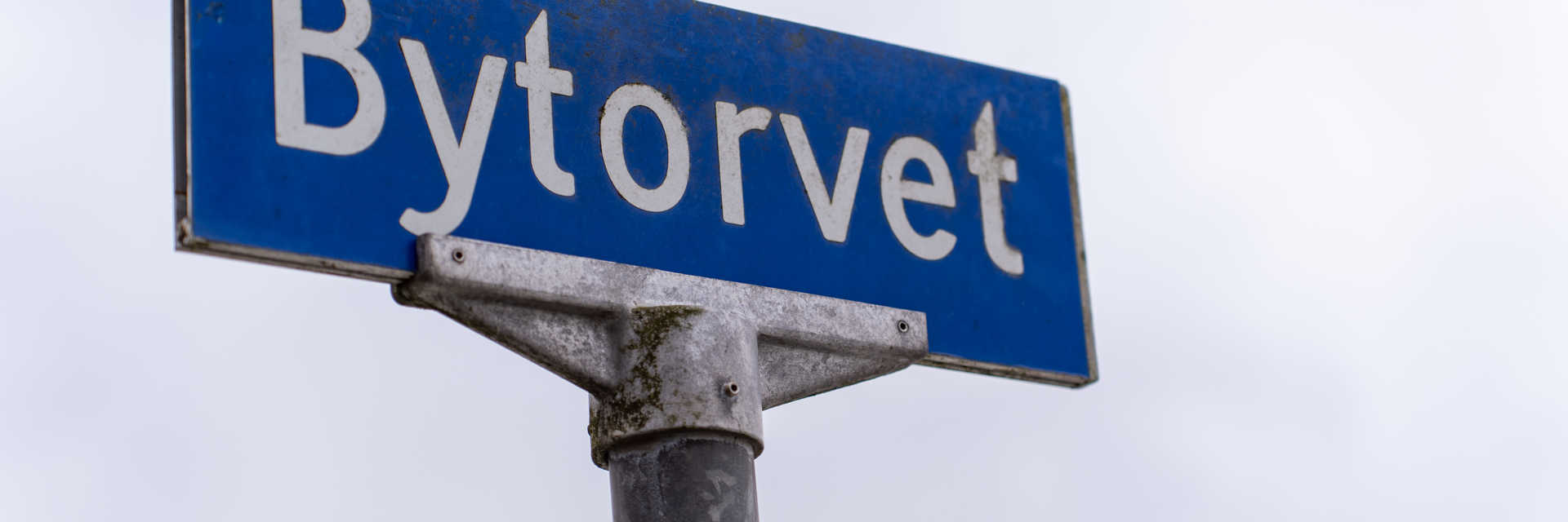 Billede af vejskilt på den vej Trykkeriparken ligger.