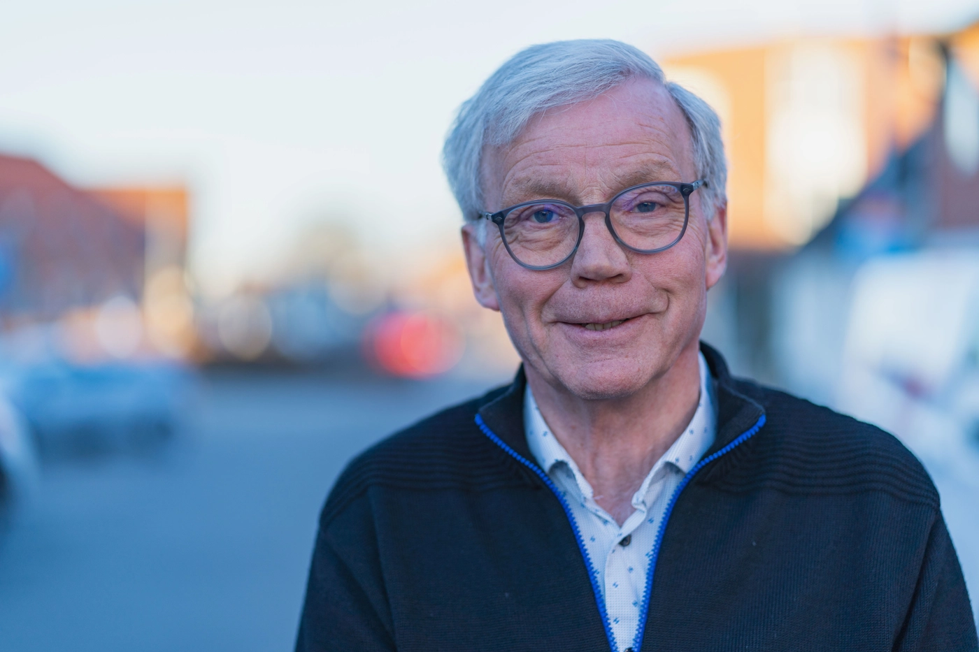Portrætbillede af Johannes Grane, som er formand for Hedensted Fællesråd.