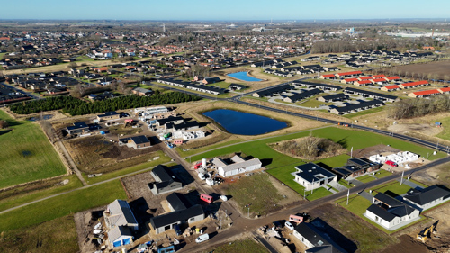 Dronebillede af Fejring Marken og Fejring Enge.